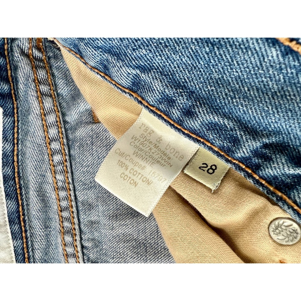 Rag & Bone Women’s Distressed Jean Shorts Size 28 - Picture 4 of 8